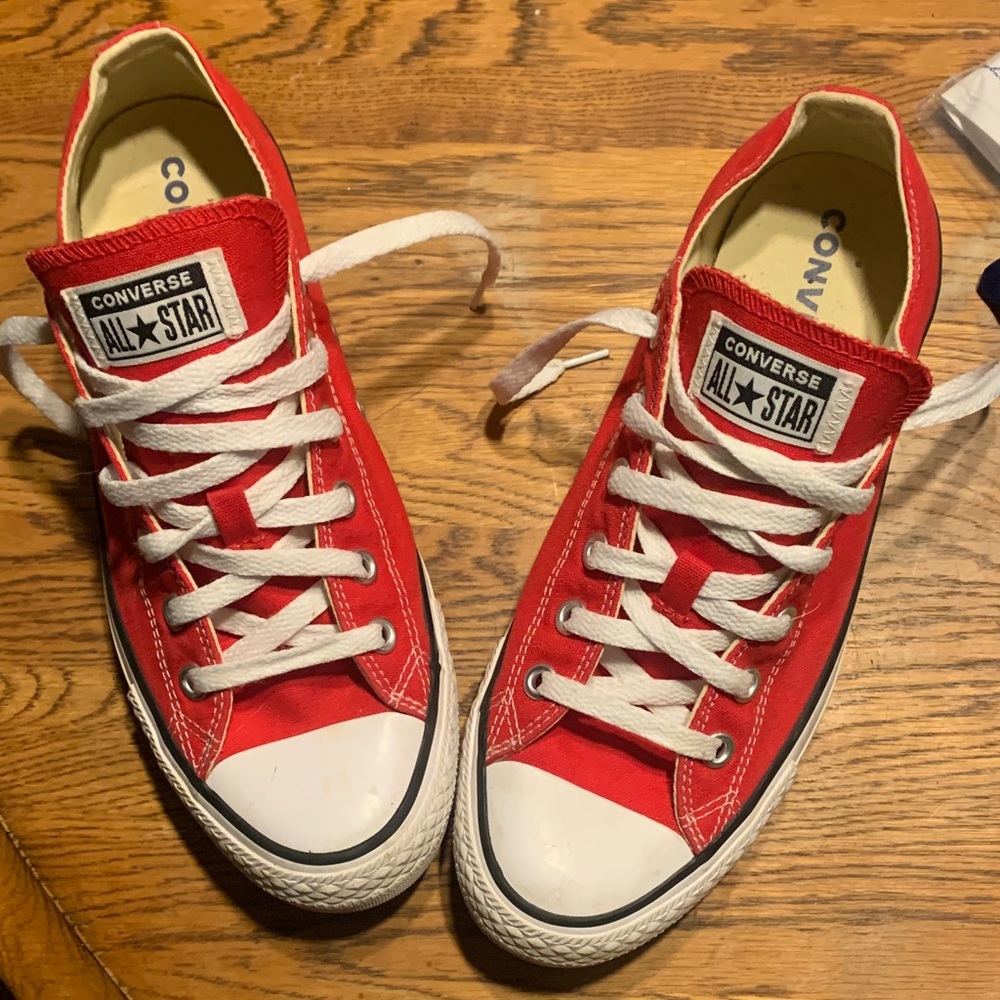Converse Kids Red All Star Sneakers
